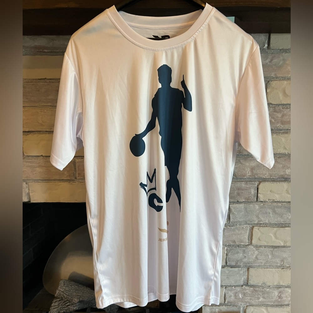 Jerseybird White Graphic Men's Shirt M